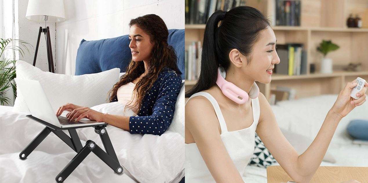 Laptop Table & Neck Massager