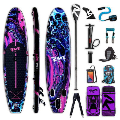 Tidal Rave™ ACRYLIC - (Limited Edition) 10’6 Inflatable Paddle Boards