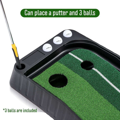 Hotsnap™ Golf Putting Mat 10ft (Free Putter & 3 Golf Balls Included) - HotSnap