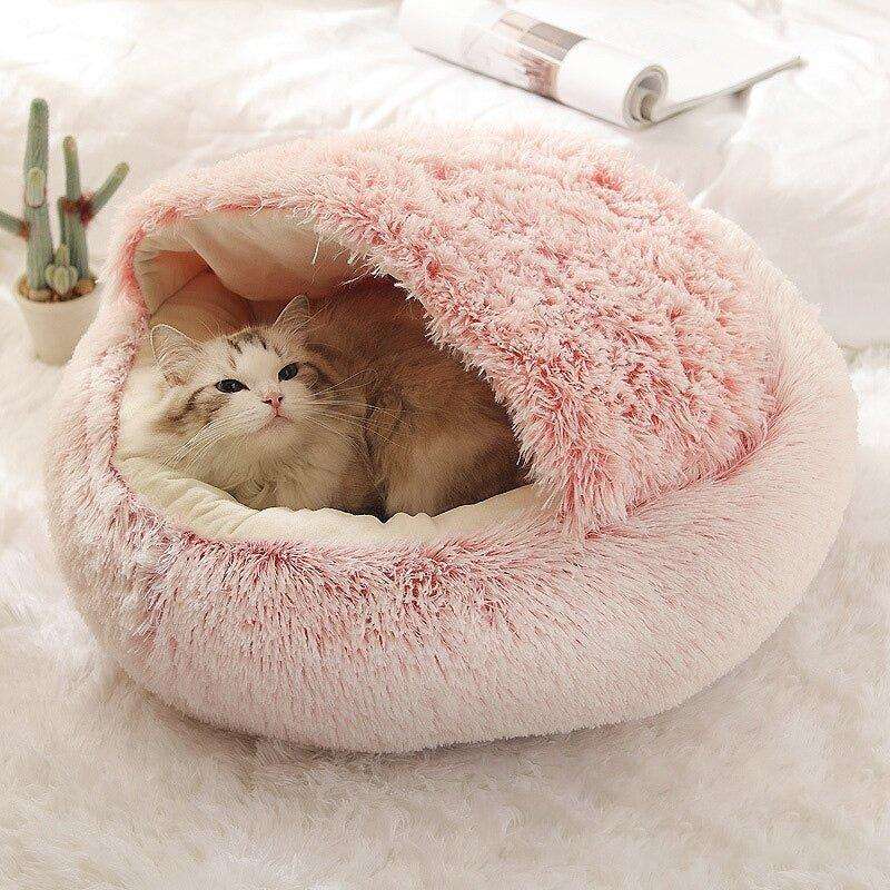 PressPaws™ Cosy Cat Bed Cave HotSnap