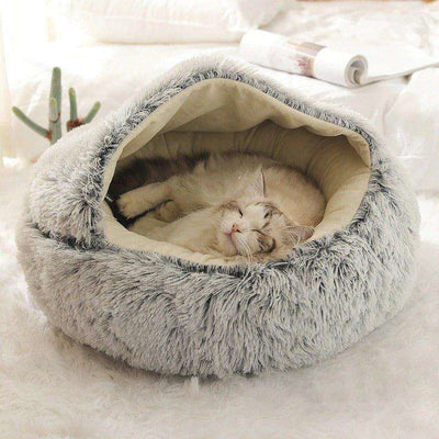 PressPaws™ Cosy Cat Bed Cave - HotSnap