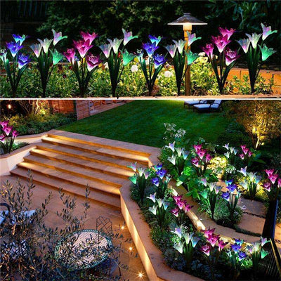 Solar Powered Garden Flower Lights - HotSnap